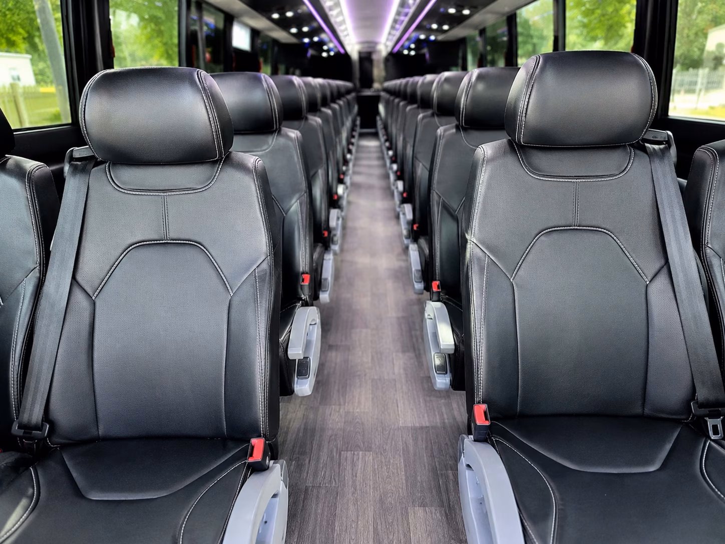 virginia beach charter bus interior